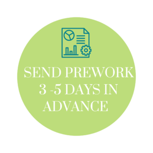 Send prework when conducting online ideation